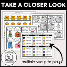 Load image into Gallery viewer, Halloween 'Feed Me' Sensory Bin | ABC's, Numbers, Colors, and Beginning Sounds