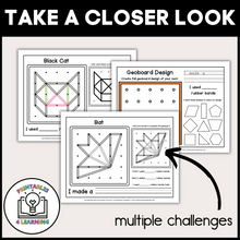 Load image into Gallery viewer, Halloween Geoboards | Task Cards and Full Mat Geoboard Activities