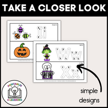 Load image into Gallery viewer, Halloween Letter Tracing Practice Strips | Beginning Sounds and Letter Formation