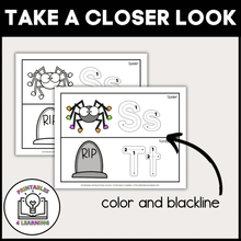 Load image into Gallery viewer, Halloween Letter Tracing Practice Strips | Beginning Sounds and Letter Formation