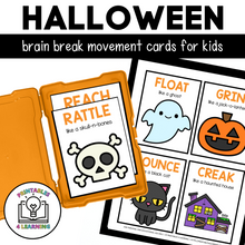 Load image into Gallery viewer, Halloween Movement Cards for Brain Break Activities