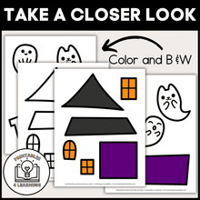 Load image into Gallery viewer, Halloween Haunted House Cut and Paste Craft with Visual Directions