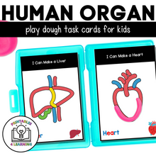 Load image into Gallery viewer, Human Anatomy Playdough Task Cards