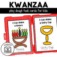 Load image into Gallery viewer, Kwanzaa Playdough Task Cards | Kwanzaa-Themed Playdough Activity