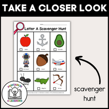 Load image into Gallery viewer, Letter A Scavenger Hunt Packet
