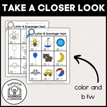 Load image into Gallery viewer, Letter B Scavenger Hunt Packet