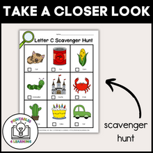 Load image into Gallery viewer, Letter C Scavenger Hunt Packet