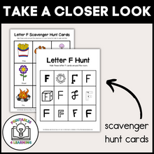 Load image into Gallery viewer, Letter F Scavenger Hunt Packet