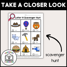 Load image into Gallery viewer, Letter H Scavenger Hunt Packet