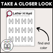 Load image into Gallery viewer, Letter H Scavenger Hunt Packet