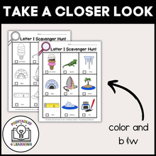 Load image into Gallery viewer, Letter I Scavenger Hunt Packet