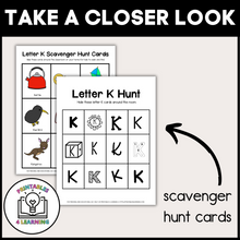 Load image into Gallery viewer, Letter K Scavenger Hunt Packet