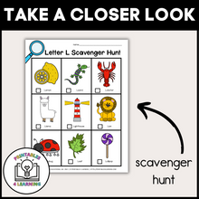 Load image into Gallery viewer, Letter L Scavenger Hunt Packet