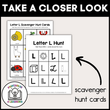 Load image into Gallery viewer, Letter L Scavenger Hunt Packet