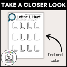 Load image into Gallery viewer, Letter L Scavenger Hunt Packet