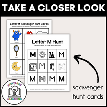 Load image into Gallery viewer, Letter M Scavenger Hunt Packet