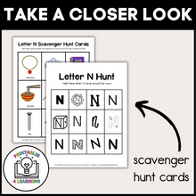 Load image into Gallery viewer, Letter N Scavenger Hunt Packet