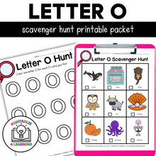 Load image into Gallery viewer, Letter O Scavenger Hunt Packet