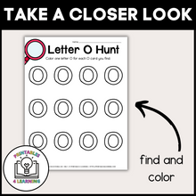 Load image into Gallery viewer, Letter O Scavenger Hunt Packet