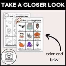 Load image into Gallery viewer, Letter O Scavenger Hunt Packet