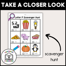 Load image into Gallery viewer, Letter P Scavenger Hunt Packet