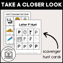 Load image into Gallery viewer, Letter P Scavenger Hunt Packet