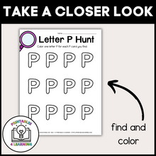 Load image into Gallery viewer, Letter P Scavenger Hunt Packet