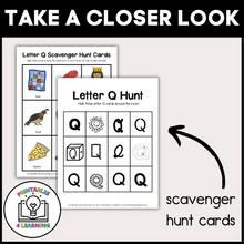Load image into Gallery viewer, Letter Q Scavenger Hunt Packet
