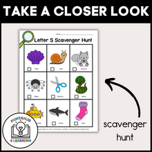 Load image into Gallery viewer, Letter S Scavenger Hunt Packet