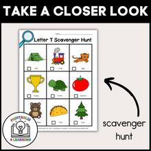 Load image into Gallery viewer, Letter T Scavenger Hunt Packet
