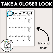 Load image into Gallery viewer, Letter T Scavenger Hunt Packet