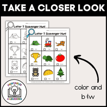 Load image into Gallery viewer, Letter T Scavenger Hunt Packet