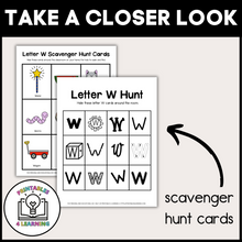 Load image into Gallery viewer, Letter W Scavenger Hunt Packet