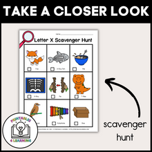 Load image into Gallery viewer, Letter X Scavenger Hunt Packet