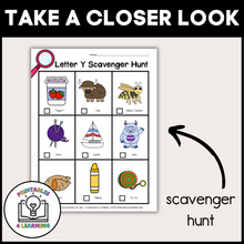 Load image into Gallery viewer, Letter Y Scavenger Hunt Packet