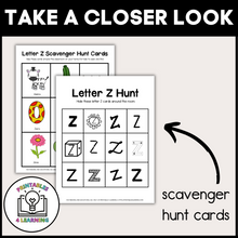 Load image into Gallery viewer, Letter Z Scavenger Hunt Packet