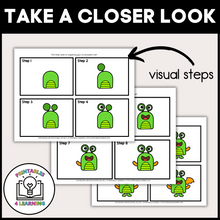 Load image into Gallery viewer, Halloween Monster Cut and Paste Craft with Visual Directions
