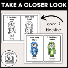 Load image into Gallery viewer, Nativity Playdough Task Cards | Christmas Activity