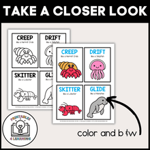 Load image into Gallery viewer, Ocean Animal Movement Cards for Brain Break Activities