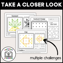 Load image into Gallery viewer, Ocean Geoboards | Task Cards and Full Mat Geoboard Activities