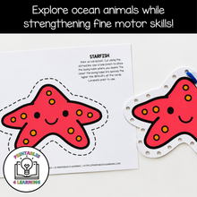 Load image into Gallery viewer, Ocean Lacing Cards