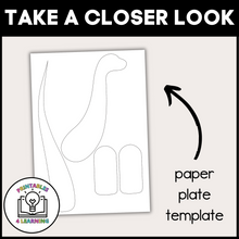 Load image into Gallery viewer, Dinosaur Paper Plate Craft with Visual Instructions