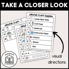 Load image into Gallery viewer, Jellyfish Paper Plate Craft with Visual Instructions