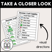 Load image into Gallery viewer, Dinosaur Paper Plate Craft with Visual Instructions