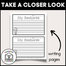 Load image into Gallery viewer, Seahorse Paper Plate Craft with Templates