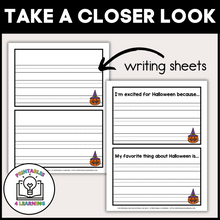 Load image into Gallery viewer, Halloween Pumpkin with Witch Hat Cut and Paste Craft with Visual Directions