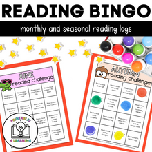 Load image into Gallery viewer, Reading BINGO - Monthly and Seasonal Reading Logs