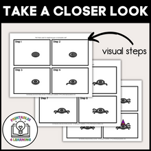 Load image into Gallery viewer, Halloween Spider Web Cut and Paste Craft with Visual Directions