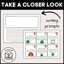 Load image into Gallery viewer, St. Patrick's Day Writing and Drawing Prompts for Kids