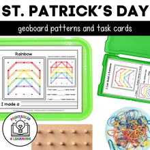 Load image into Gallery viewer, St. Patrick's Day Geoboards | Task Cards and Full Mat Geoboard Activities